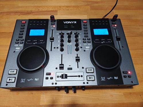 Vonyx CDJ450 Dubbele CD/USB mp3 speler / mixer met Bluetooth, Muziek en Instrumenten, Dj-sets en Draaitafels, Zo goed als nieuw