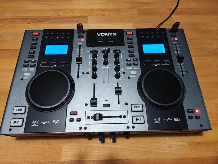 Vonyx CDJ450 Dubbele CD/USB mp3 speler / mixer met Bluetooth, Muziek en Instrumenten, Dj-sets en Draaitafels, Zo goed als nieuw