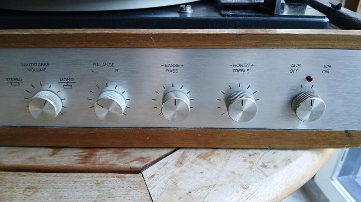 vintage draaitafel van dubbel vinyl HS14, Audio, Tv en Foto, Platenspelers, Gebruikt, Platenspeler, Dual, Pitch-regelaar, Automatisch