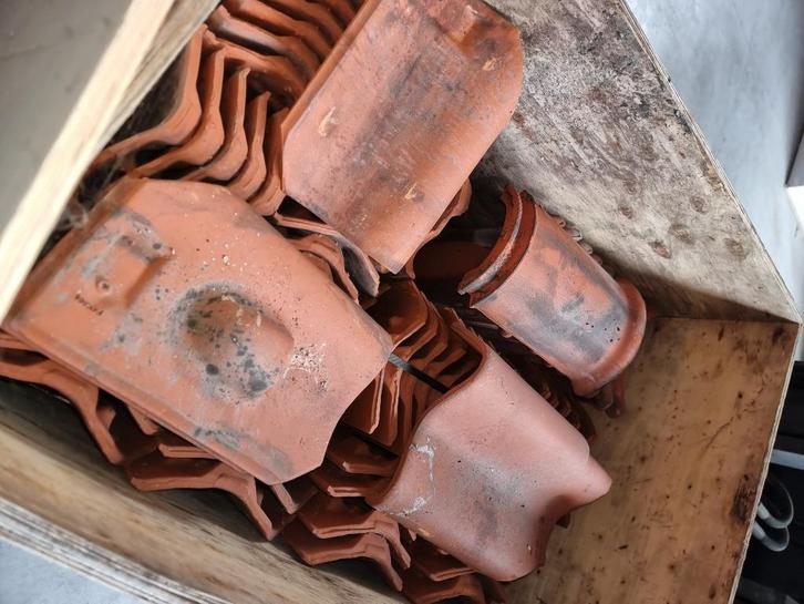 PANNEN OUD POTTELBERG 451 ROOD VIEILLI, Doe-het-zelf en Bouw, Dakpannen en Dakbedekking, Rood, Ophalen