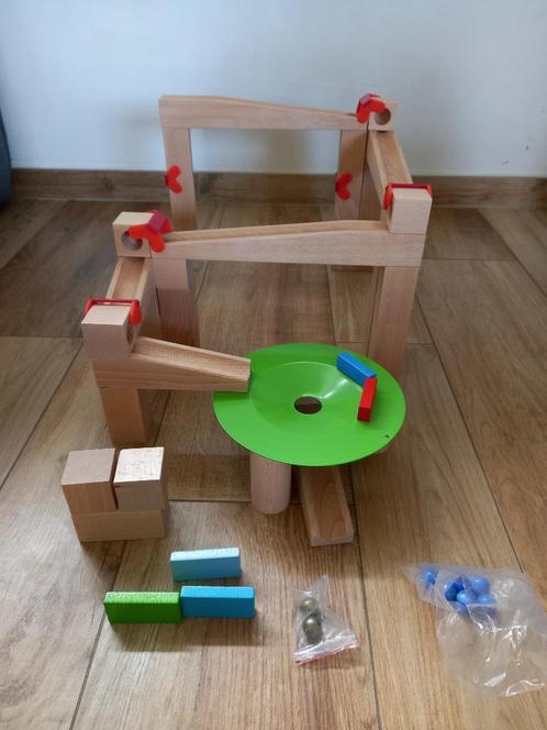 Haba Knikkerbaan Basisdoos Muzikale knikkers, Kinderen en Baby's, Speelgoed | Houten speelgoed, Zo goed als nieuw, Overige typen