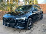 Audi Q8 50 TDI Quattro-3 x S-Line-Matrix-Pano-Soft Close, Auto's, Automaat, Gebruikt, Q8, Zwart
