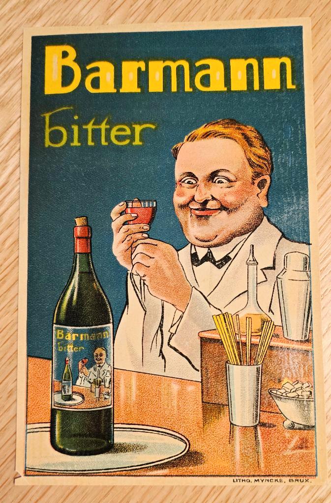 Barmann Bitter antiek etiket - Label 113, Verzamelen, Biermerken, Overige typen, Ophalen of Verzenden