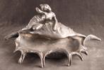 Fraaie tinnen Art Nouveau schaal, Ophalen of Verzenden