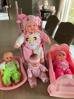 Mooi pakket van poppen / poppenwagen/badje en bed, Ophalen, Nieuw, Babypop