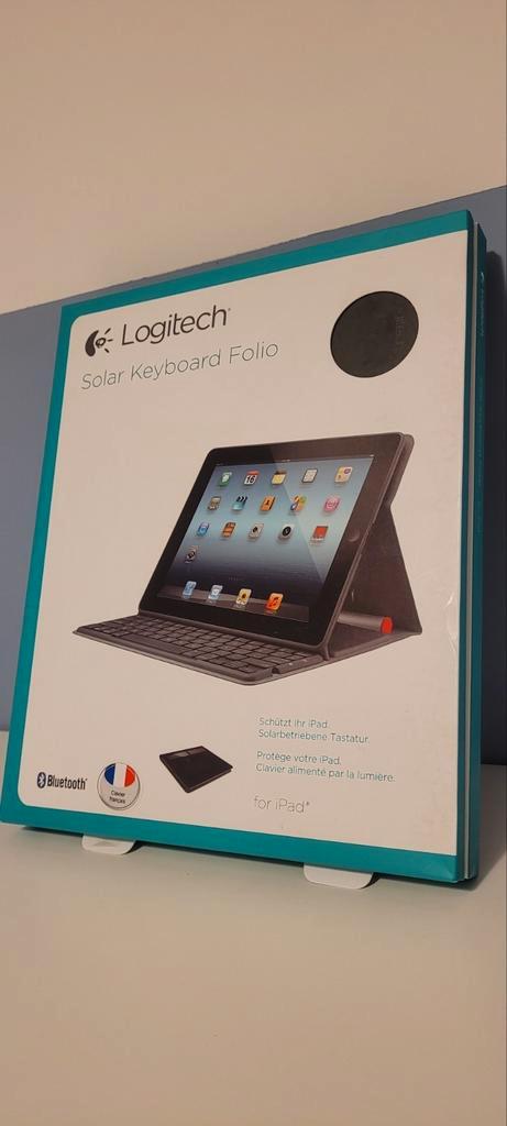 Logitech Solar toetsenbord voor ipad, Computers en Software, Tablet-hoezen, Zo goed als nieuw, Ophalen