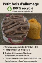 Petit Bois d'allumage Recyclé 100 % local, Jardin & Terrasse, Bois de chauffage, 3 à 6 m³, Enlèvement, Autres essences de bois