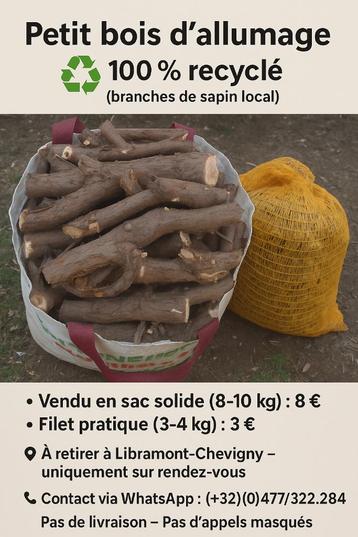 Petit Bois d'allumage Recyclé 100 % local  beschikbaar voor biedingen