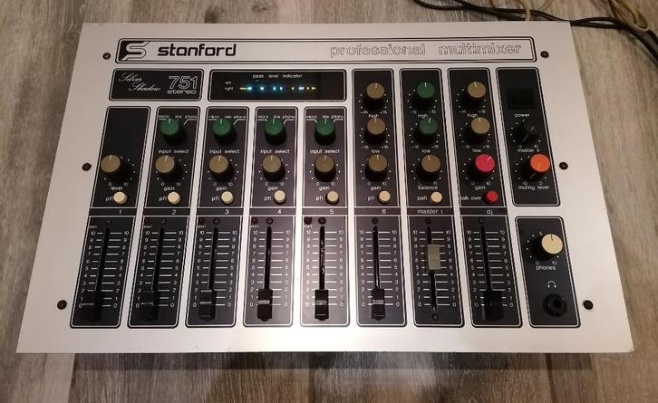 Vintage audiomixer Stanford "Silver Shadow 751", Audio, Tv en Foto, Professionele apparaten, Refurbished, Audio, Ophalen