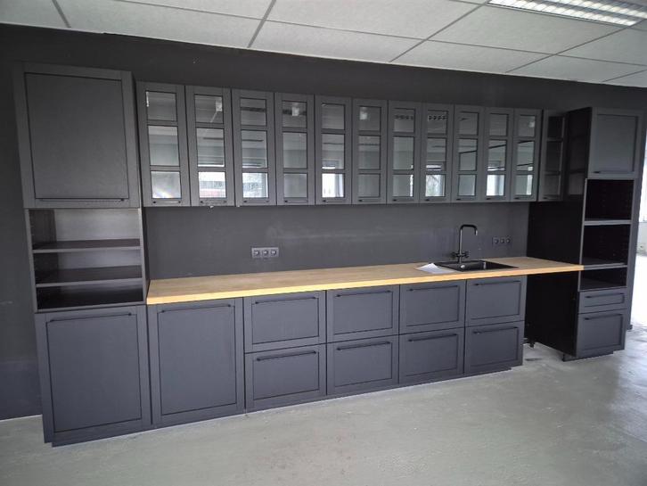 Cuisines noir Ikea, Huis en Inrichting, Keuken | Keukenelementen, Zo goed als nieuw, 200 cm of meer, 200 cm of meer, Zwart, Ophalen