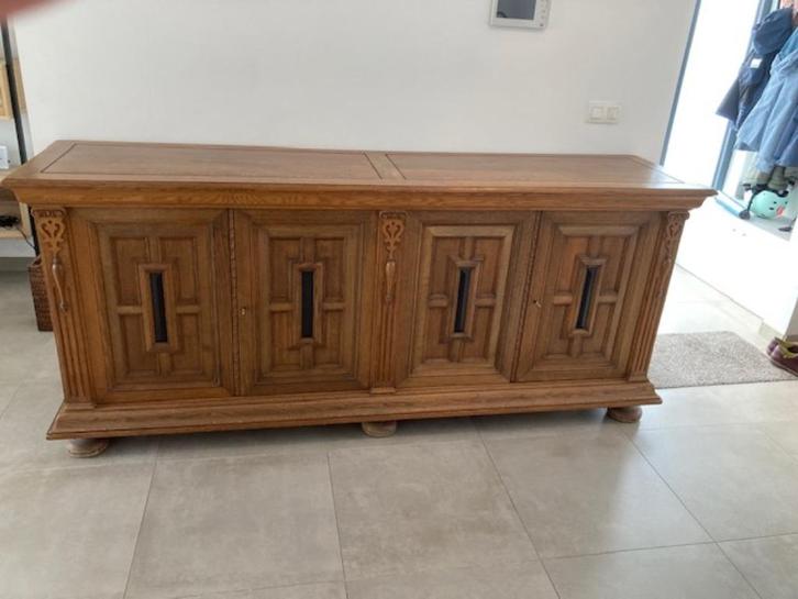 massieve dessoirkast, Antiek en Kunst, Antiek | Meubels | Kasten, Ophalen