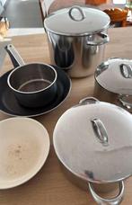 Kookpottenset, Huis en Inrichting, Keuken | Potten en Pannen, Ophalen of Verzenden, Gebruikt, Pannenset, Keramische plaat