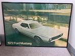 Poster Ford Mustang (1972) - in kader, Ophalen, Gebruikt, Auto's