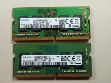 Mémoire SODIMM - SAMSUNG 4 GB DDR4, Enlèvement ou Envoi, DDR4, Utilisé, Laptop