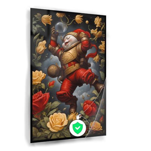 Astronaut bloemen Poster 70x105cm glans, Huis en Inrichting, Woonaccessoires | Wanddecoraties, Nieuw, Verzenden
