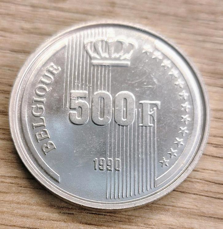 3 pièces 500 francs - 60e anniversaire du Roi Baudouin 1990, Postzegels en Munten, Munten | België, Losse munt, Zilver, Ophalen of Verzenden