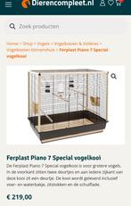 Ferplast grote vogelkooi piano 7 special, Dieren en Toebehoren, Ophalen, Gebruikt, Metaal, Vogelkooi