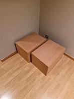 2 nachtkastjes te koop in massief hout 56cmx46cmx35cm, Huis en Inrichting, Slaapkamer | Nachtkastjes, Ophalen, Zo goed als nieuw