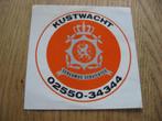 Oude Sticker Kustwacht Servamus Servientes , Verzamelen, Militaria | Algemeen, Embleem of Badge, Ophalen of Verzenden, Marine