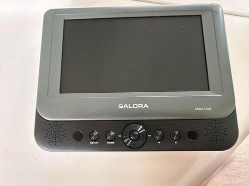 Salora DVP7048TWIN draagbare dvd-speler., Audio, Tv en Foto, DVD spelers, Gebruikt, Dvd-speler, Overige merken, Draagbaar, Ophalen of Verzenden