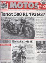 Motos d'hier Terrot 500 RL année 1936/1937 collection, Verzenden, Gelezen