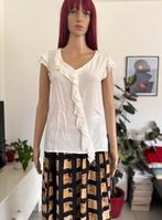 Blouse romantique blanc cassé Edc Esprit (taille S) neuve, Neuf, Enlèvement ou Envoi, EDC by Esprit, Taille 36 (S)