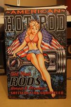 metal plate HOD ROD GARAGE 20*30, Ophalen of Verzenden, Huis en Inrichting