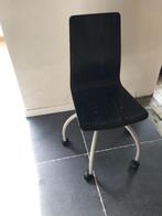 Ikea bureaustoel zwart/donkerbruin, Huis en Inrichting, Ophalen, Gebruikt, Zwart, Bureaustoel