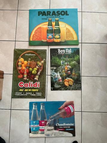 Set van 4 pubboxen. Eau de Sources, zie foto's beschikbaar voor biedingen