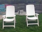 set van 4 tuinstoelen flair plaisir wit, Ophalen, Nieuw, Overige materialen, Stapelbaar