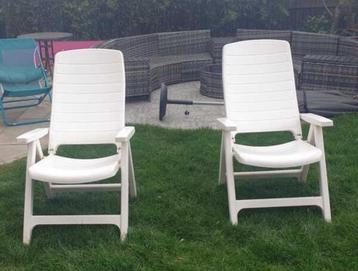 set van 4 tuinstoelen flair plaisir wit beschikbaar voor biedingen