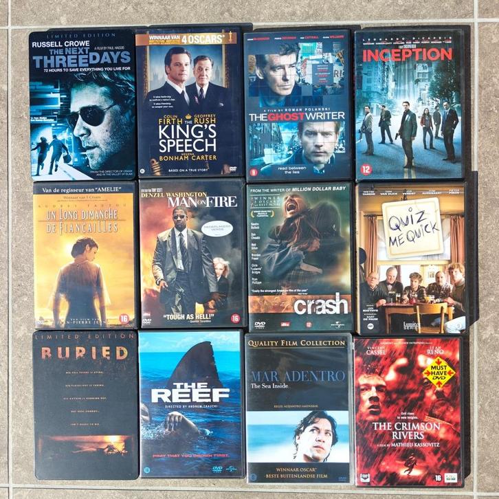Lot DVD's, Cd's en Dvd's, Dvd's | Filmhuis, Zo goed als nieuw, Ophalen