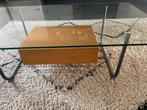 IKEA Hemberg salontafel glas + eik - vintage, Ophalen, Gebruikt, 100 tot 150 cm, 50 tot 100 cm