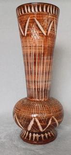 Ancien vase en terre cuite griffée 33 cm, Ophalen