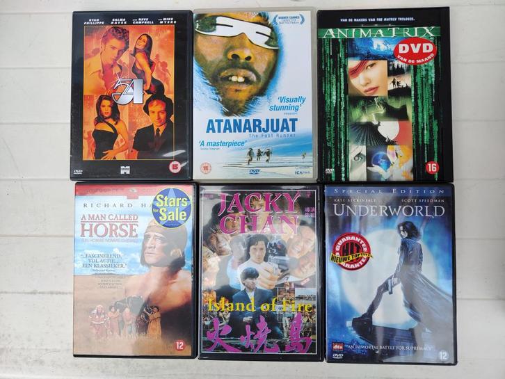 45 DVD's - diverse genres, Cd's en Dvd's, Dvd's | Overige Dvd's, Gebruikt, Boxset, Vanaf 16 jaar, Ophalen of Verzenden