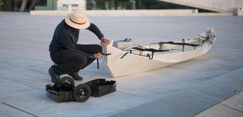 Te koop: Onak vouwkano, Watersport en Boten, Kano's, Zo goed als nieuw, Canadese kano of Open kano, Twee personen, Met peddels
