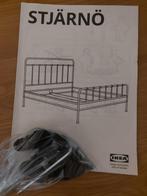 Bed met lattenbodem en matras 160x200, Huis en Inrichting, Slaapkamer | Bedden, Ophalen, Zwart, 200 cm, Metaal