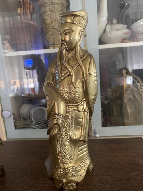 yu huang da di jade keizer God standbeeld 2490 gram 28cm, Antiek en Kunst, Antiek | Brons en Koper, Brons, Ophalen of Verzenden