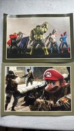 Posters de hulk spiderman en mario bros, Verzamelen, Posters, Ophalen of Verzenden