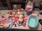 Set poppen  + badje en buggy, Ophalen of Verzenden, Gebruikt, Babypop
