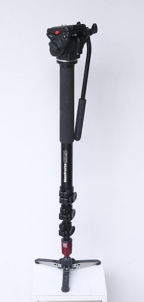 Manfrotto 561BHDV-1 videomonopod en kop, Audio, Tv en Foto, Fotografie | Statieven en Balhoofden, Zo goed als nieuw, Eenpoot, 175 cm of meer