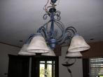 luster/hanglamp, Huis en Inrichting, Lampen | Hanglampen, Zo goed als nieuw, Ophalen, Glas