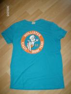 t-shirt blauw merk hollister - maat s, Kleding | Heren, T-shirts, Maat 46 (S) of kleiner, Gedragen, Blauw, Ophalen of Verzenden