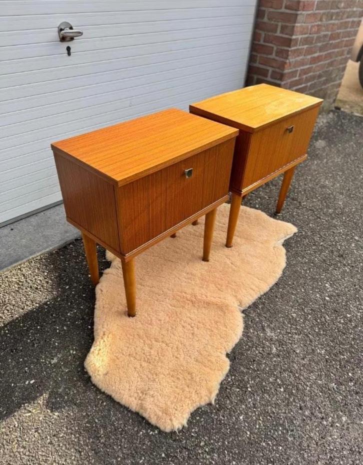 Set van 2 nachtkastjes, Huis en Inrichting, Slaapkamer | Bedden, Ophalen of Verzenden