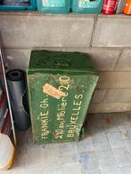 Metalen Vintage legerkist met naam, Ophalen, Zo goed als nieuw