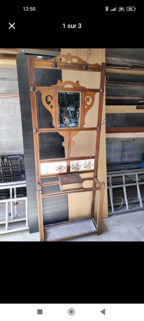 Porte manteau, Utilisé, Bois, Portemanteau sur pied, 150 à 200 cm