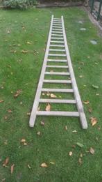Vintage houten ladder decoratief, Ophalen, Gebruikt, Ladder, 4 meter of meer