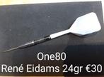 One80 René Eidams 24gr McKicks Premium Black 25gr, Sport en Fitness, Darts, Ophalen of Verzenden, Zo goed als nieuw