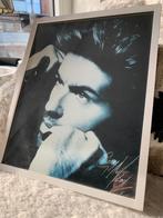 George Michael - Gesigneerd - Vintage Foto/Poster, Verzamelen, Ophalen of Verzenden, Zo goed als nieuw, Prent
