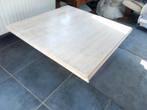 vierkante marmeren woonkamertafel, Huis en Inrichting, Tafels | Salontafels, Ophalen, Overige materialen, Gebruikt, 50 tot 100 cm